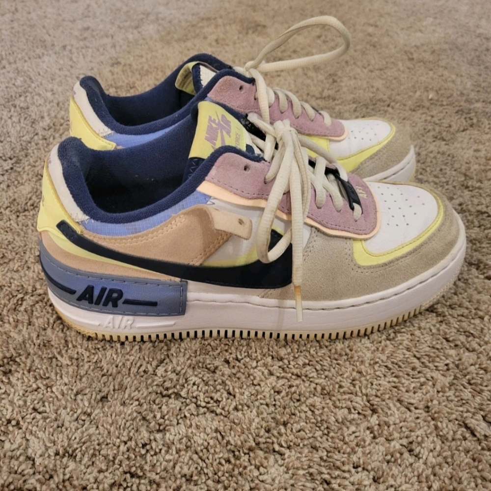 Nike Air Force 1 Low Shadow ‘Photon Dust Crimson Tint Womens Size 7.5 Used